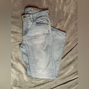 AG Adriano Goldschmied Jeans Womens 26 Blue Prima Crop Cigarette Leg AG-ED Denim